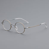 Luka Vintage Acetate Eyeglasses Frame Round Frames Southood Gray Silver